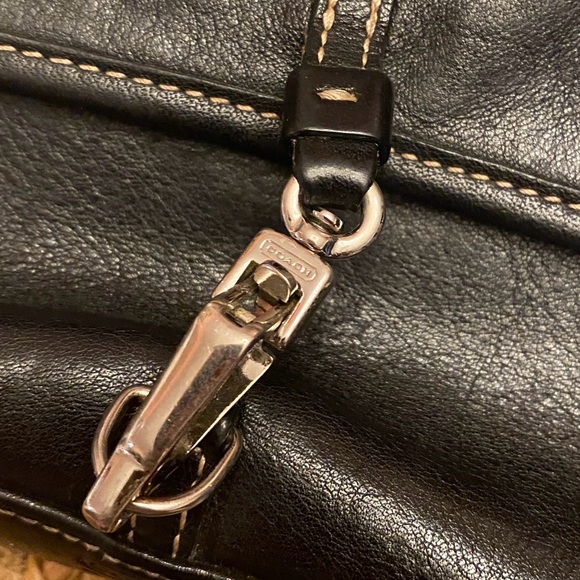 Coach Vintage Hamptons Shoulder Hobo Bag F2J-7573 Black Leather Small. Gorgeous. - Picture 4 of 9